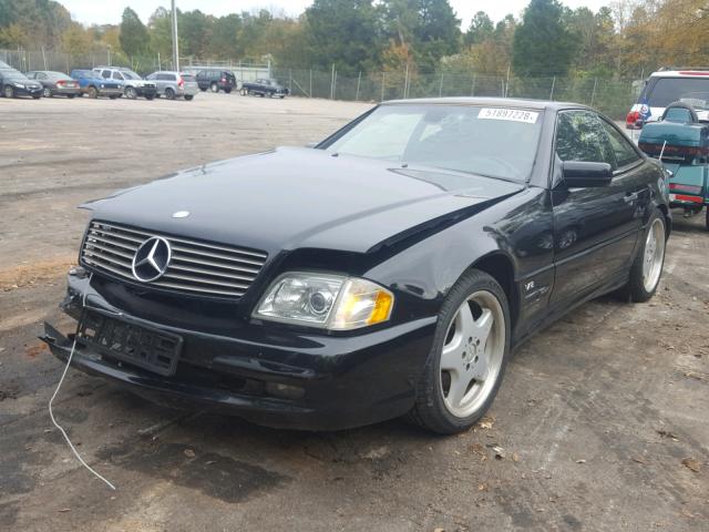 WDBFA76F3WF164827 - 1998 MERCEDES-BENZ SL 600 BLACK photo 2