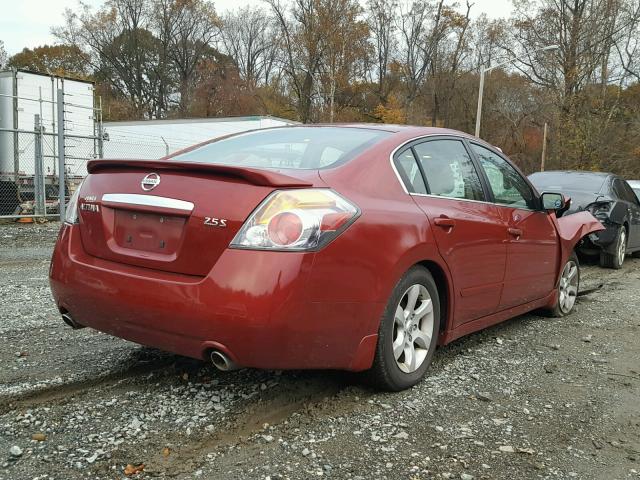 1N4AL21E08C236696 - 2008 NISSAN ALTIMA 2.5 BURGUNDY photo 4