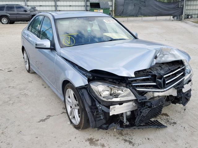 WDDGF4HB9ER305161 - 2014 MERCEDES-BENZ C 250 BLUE photo 1