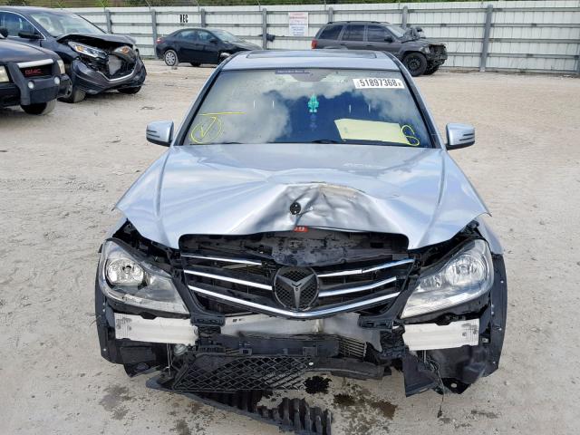 WDDGF4HB9ER305161 - 2014 MERCEDES-BENZ C 250 BLUE photo 9