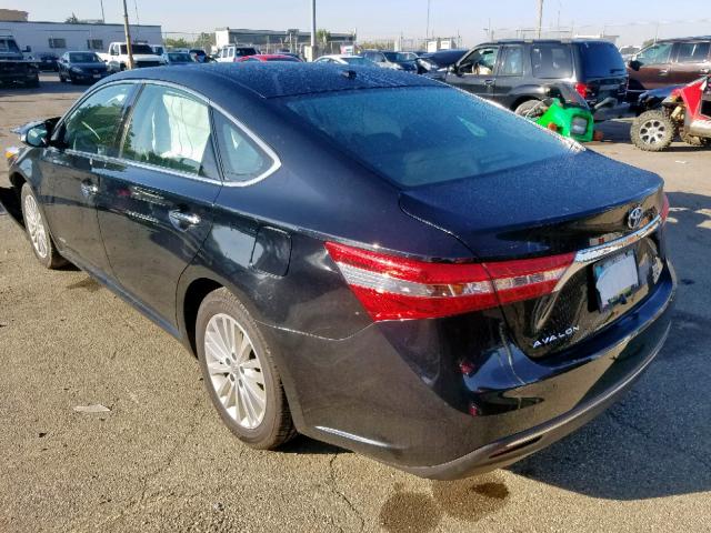 4T1BD1EB6DU005033 - 2013 TOYOTA AVALON HYB BLACK photo 3