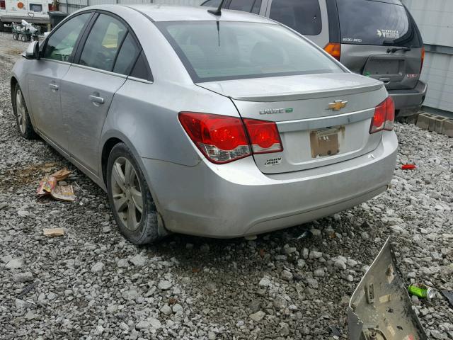 1G1P75SZ2E7195481 - 2014 CHEVROLET CRUZE SILVER photo 3