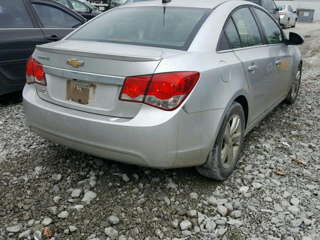 1G1P75SZ2E7195481 - 2014 CHEVROLET CRUZE SILVER photo 4