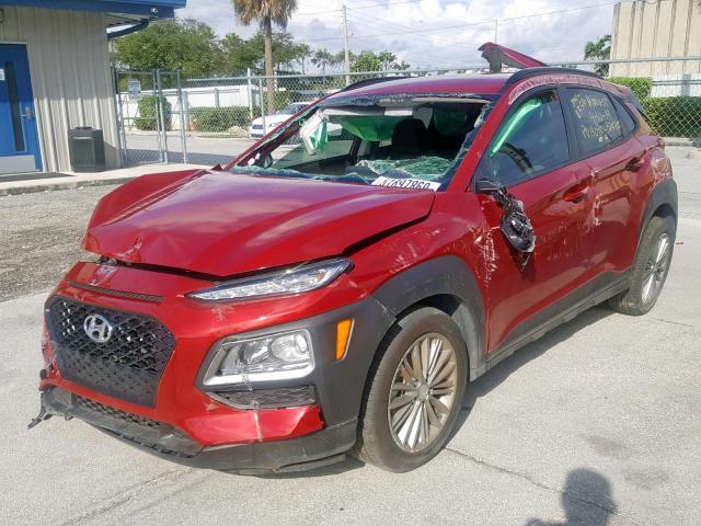 KM8K22AAXJU146823 - 2018 HYUNDAI KONA SEL RED photo 2