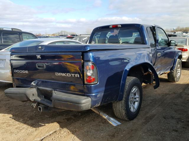 1D7HL32X83S355017 - 2003 DODGE DAKOTA SPO BLUE photo 4