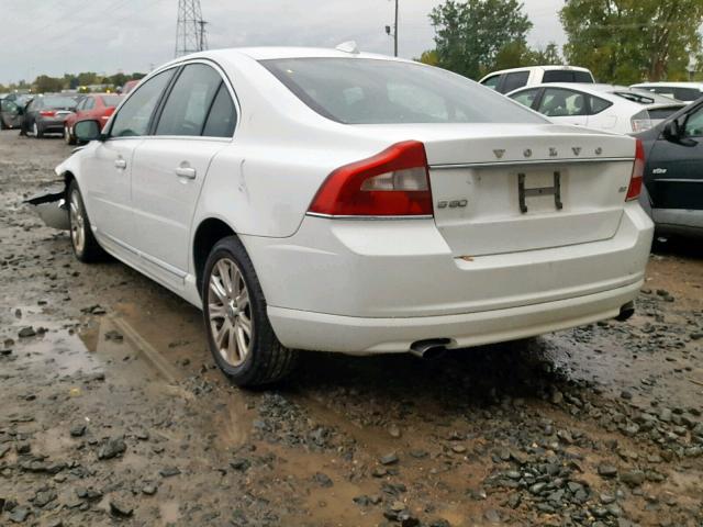 YV1960AS5A1130612 - 2010 VOLVO S80 3.2 WHITE photo 3