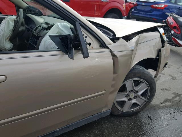 1G1ZT54845F109716 - 2005 CHEVROLET MALIBU LS 金色 照片 10