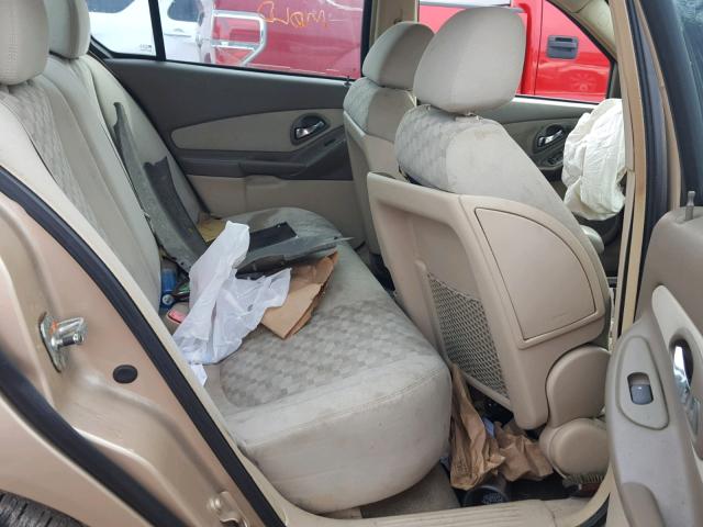 1G1ZT54845F109716 - 2005 CHEVROLET MALIBU LS 金色 照片 6