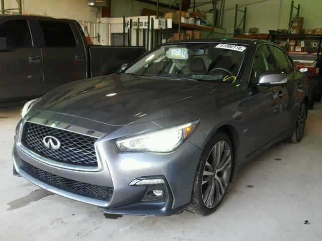 JN1EV7AP1JM357972 - 2018 INFINITI Q50 LUXE CHARCOAL photo 2