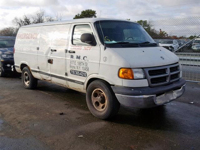 2D7HB11Y83K500472 - 2003 DODGE RAM VAN B1 WHITE photo 1