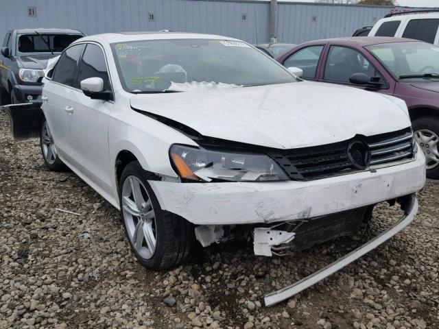 1VWBS7A32EC065892 - 2014 VOLKSWAGEN PASSAT SE WHITE photo 1