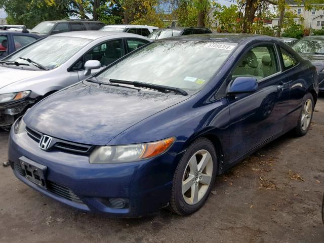 2HGFG11806H563460 - 2006 HONDA CIVIC EX BLUE photo 2