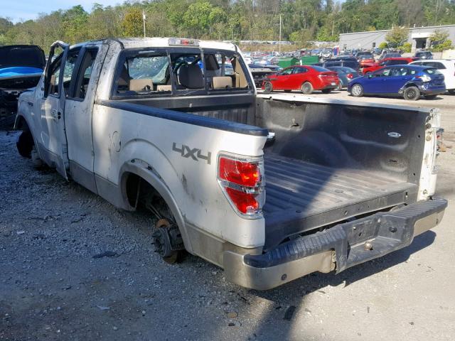 1FTPX14V99FA72749 - 2009 FORD F150 SUPER WHITE photo 3