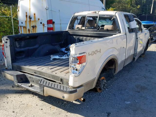 1FTPX14V99FA72749 - 2009 FORD F150 SUPER WHITE photo 4