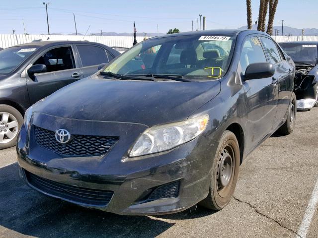 1NXBU40E79Z074369 - 2009 TOYOTA COROLLA BA BLACK photo 2