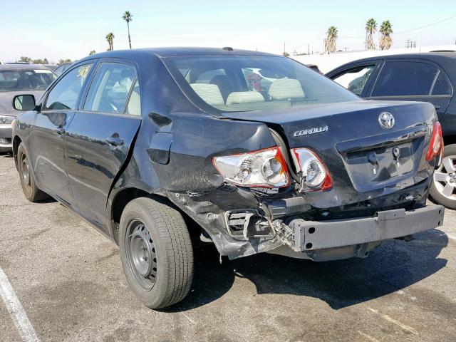 1NXBU40E79Z074369 - 2009 TOYOTA COROLLA BA BLACK photo 3