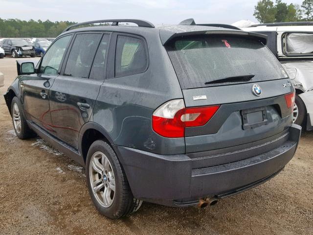 WBXPA93435WD19028 - 2005 BMW X3 3.0I CHARCOAL photo 3