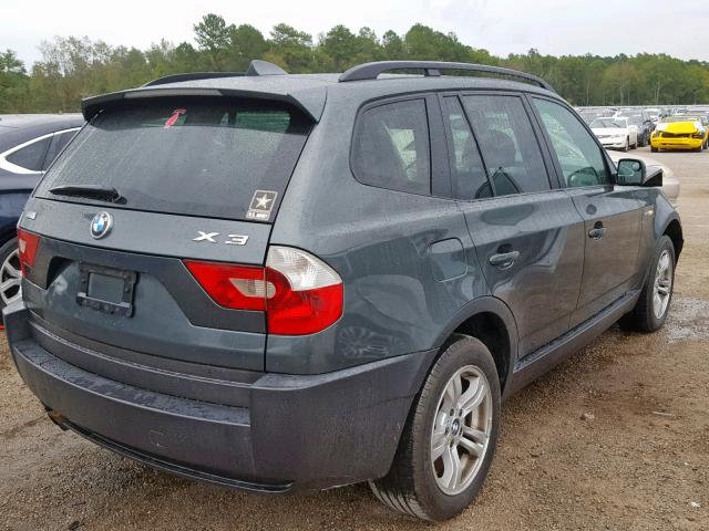 WBXPA93435WD19028 - 2005 BMW X3 3.0I CHARCOAL photo 4