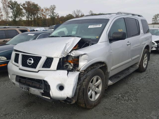 5N1AA0NC5EN608283 - 2014 NISSAN ARMADA SV SILVER photo 2