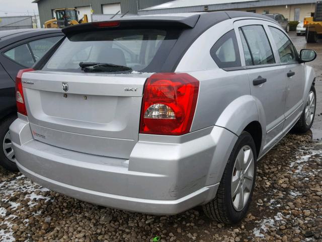 1B3HB48B77D575890 - 2007 DODGE CALIBER SX SILVER photo 4