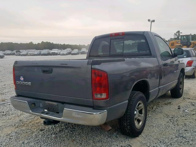 1D7HA16KX4J193973 - 2004 DODGE RAM 1500 S GRAY photo 4