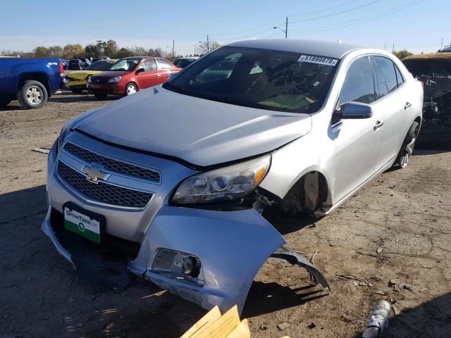 1G11H5SA5DF303951 - 2013 CHEVROLET MALIBU LTZ SILVER photo 2