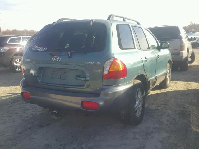 KM8SC83D31U046943 - 2001 HYUNDAI SANTA FE GREEN photo 4