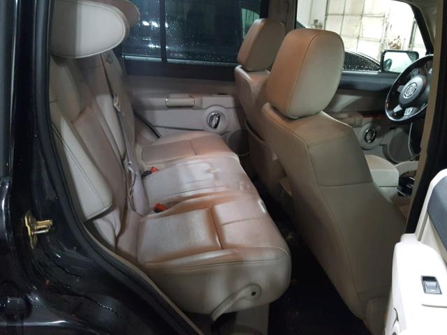 1J8HG58276C276550 - 2006 JEEP COMMANDER BLACK photo 6