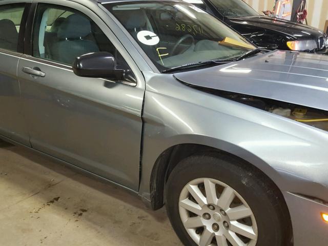 1C3LC46J38N244417 - 2008 CHRYSLER SEBRING LX GRAY photo 9