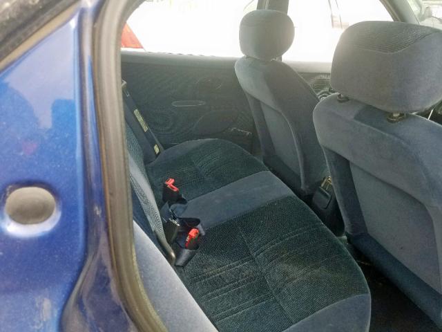 3FALP6537TM137829 - 1996 FORD CONTOUR GL BLUE photo 6