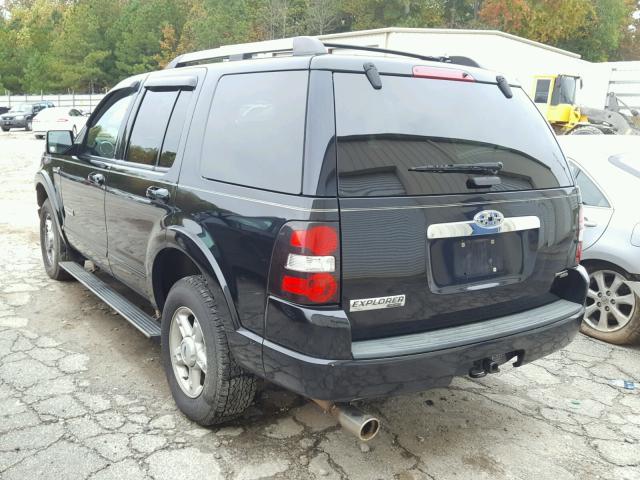 1FMEU75837UA71046 - 2007 FORD EXPLORER L BLACK photo 3