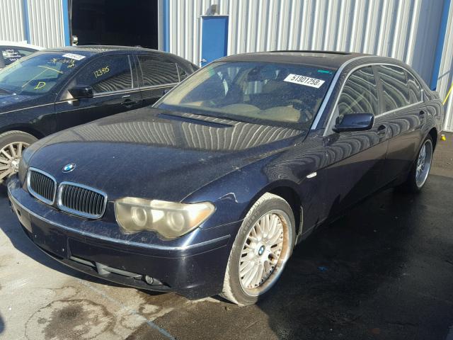 WBAGN63444DS48667 - 2004 BMW 745 LI BLACK photo 2