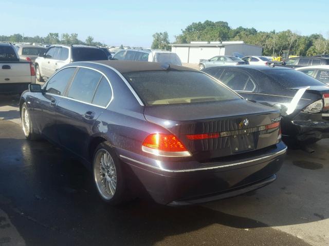 WBAGN63444DS48667 - 2004 BMW 745 LI BLACK photo 3