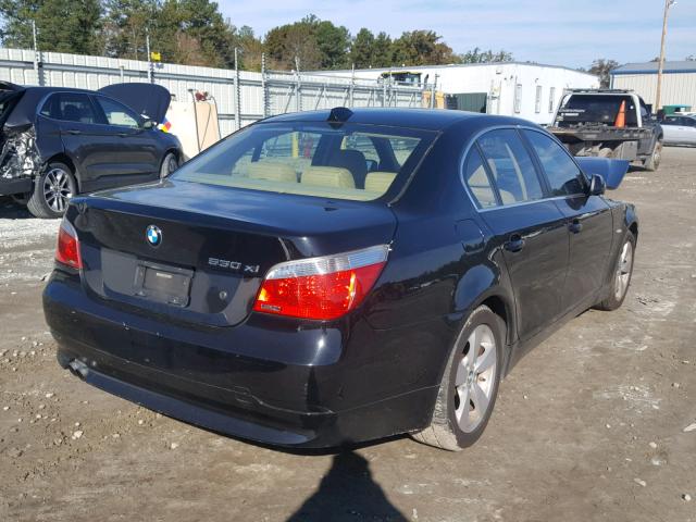 WBANF735X7CU23565 - 2007 BMW 530 XI BLACK photo 4