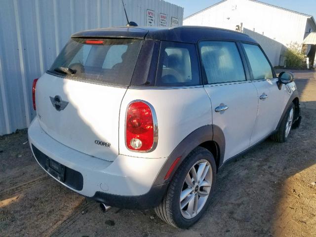 WMWZB3C59BWM01201 - 2011 MINI COOPER COU WHITE photo 4