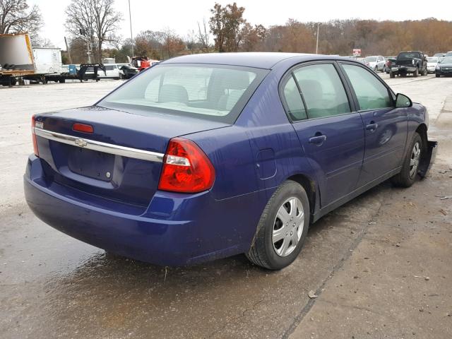 1G1ZS58F77F186076 - 2007 CHEVROLET MALIBU LS BLUE photo 4