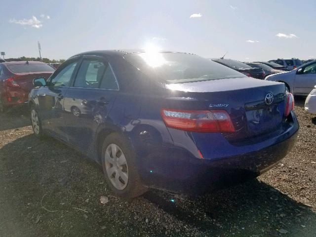 4T4BE46K88R038849 - 2008 TOYOTA CAMRY CE BLUE photo 3