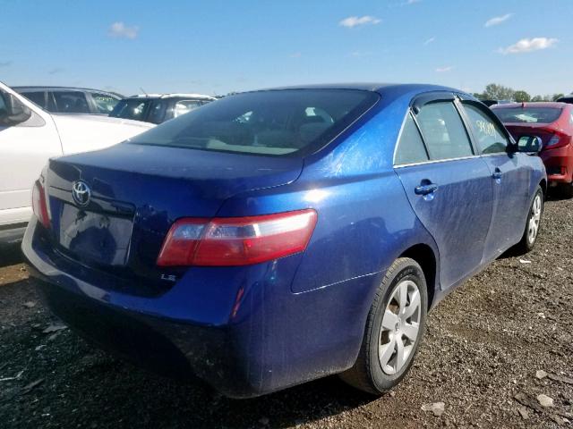 4T4BE46K88R038849 - 2008 TOYOTA CAMRY CE BLUE photo 4