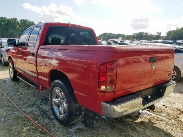 1D7HA18D25S339406 - 2005 DODGE RAM 1500 S RED photo 3