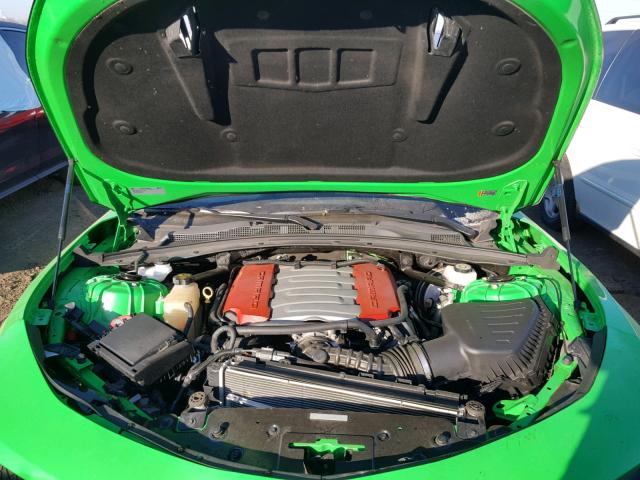 1G1FE1R71H0194205 - 2017 CHEVROLET CAMARO SS GREEN photo 7