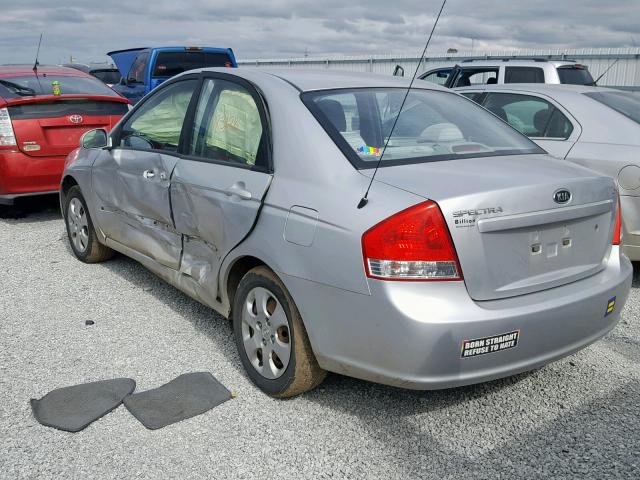 KNAFE221095610975 - 2009 KIA SPECTRA EX GRAY photo 3