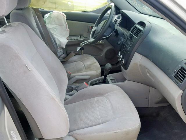 KNAFE221095610975 - 2009 KIA SPECTRA EX GRAY photo 5