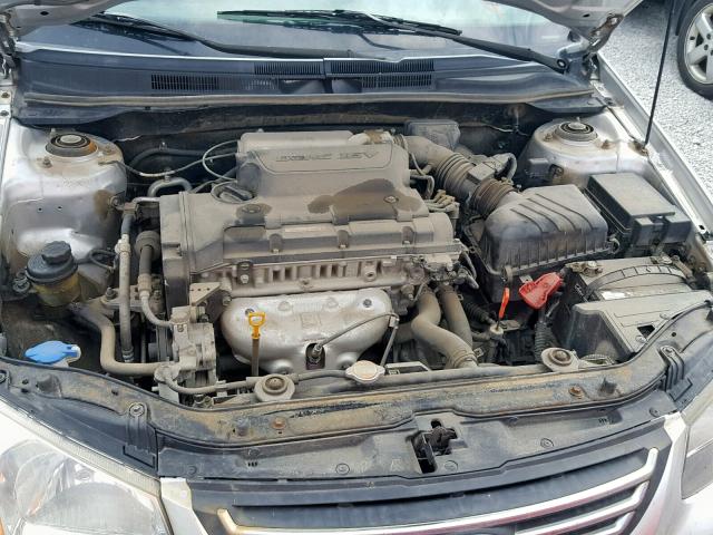 KNAFE221095610975 - 2009 KIA SPECTRA EX GRAY photo 7