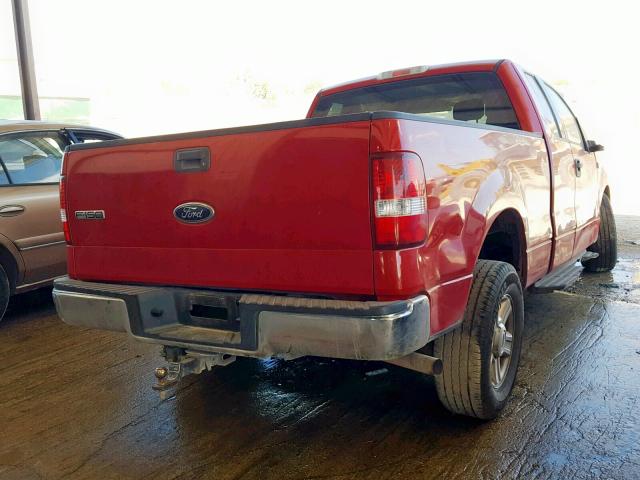 1FTPX12554NA43198 - 2004 FORD F150 RED photo 4