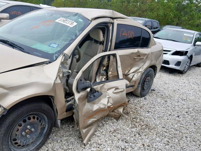 1G1AK52F057636664 - 2005 CHEVROLET COBALT GOLD photo 10