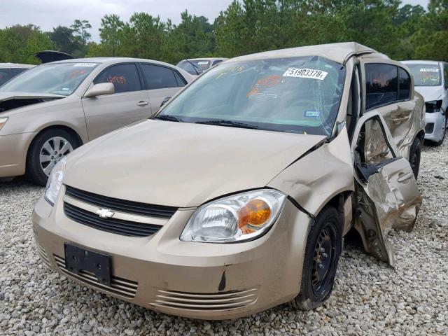 1G1AK52F057636664 - 2005 CHEVROLET COBALT GOLD photo 2