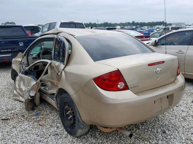 1G1AK52F057636664 - 2005 CHEVROLET COBALT GOLD photo 3