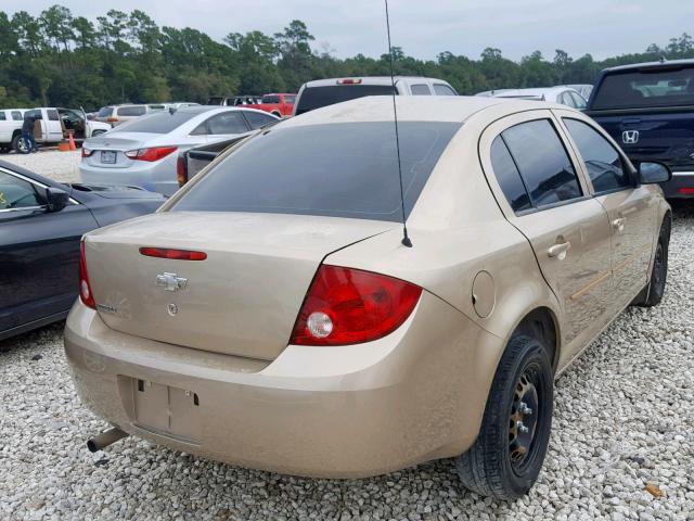 1G1AK52F057636664 - 2005 CHEVROLET COBALT GOLD photo 4