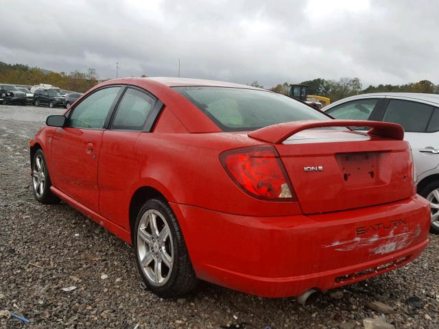 1G8AY12P75Z120369 - 2005 SATURN ION REDLIN RED photo 3