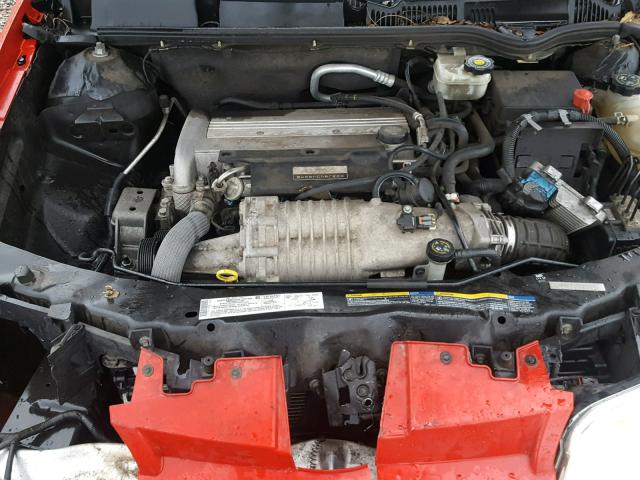 1G8AY12P75Z120369 - 2005 SATURN ION REDLIN RED photo 7